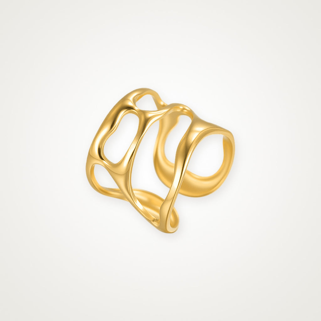 Anillo Burbujas dorado