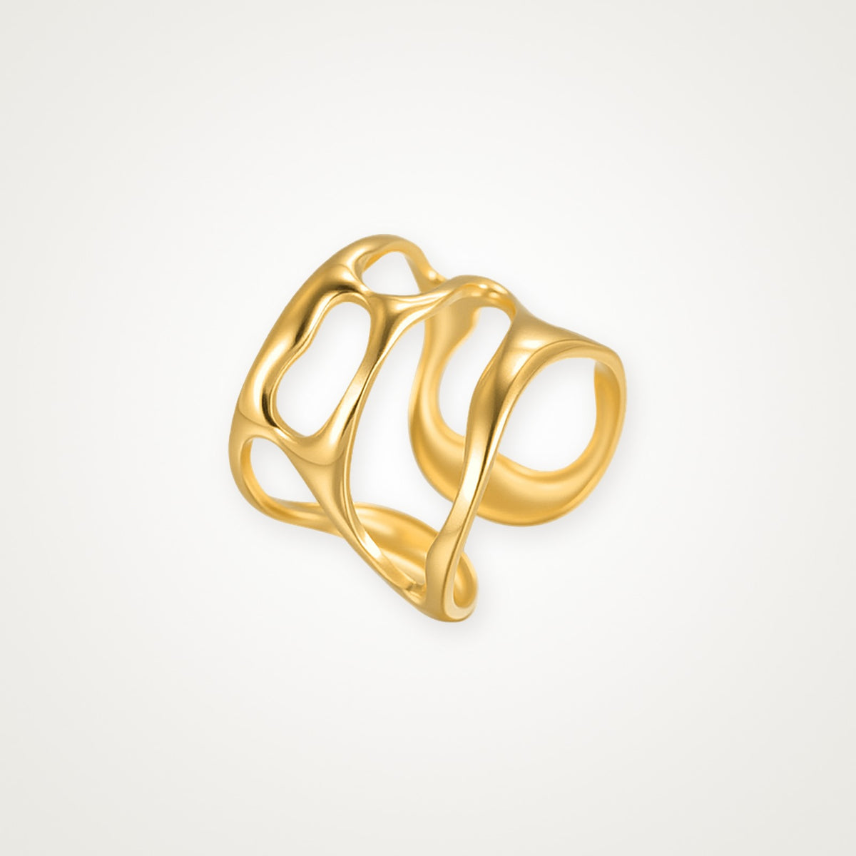 Anillo Burbujas dorado