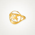 Anillo Caballo en el aro dorado