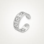 Anillo Calado geométrico plateado