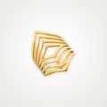 Anillo Chevron dorado