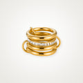 Anillo Cinco aros dorado