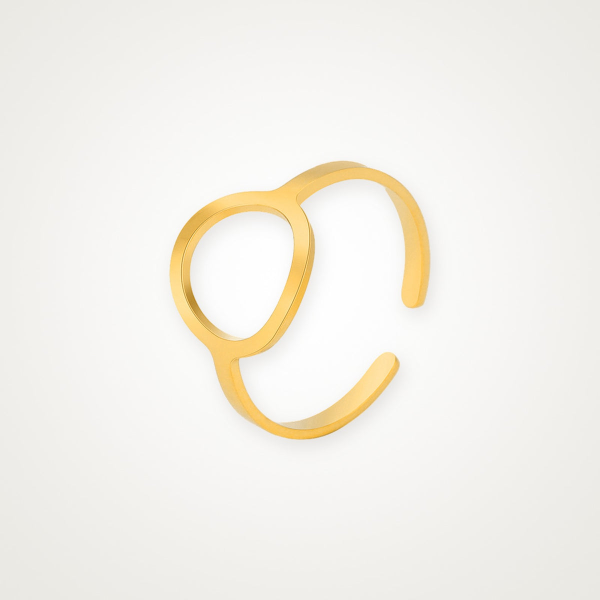 Anillo Círculo abierto dorado