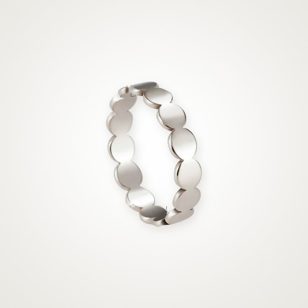 Anillo Círculos plateado