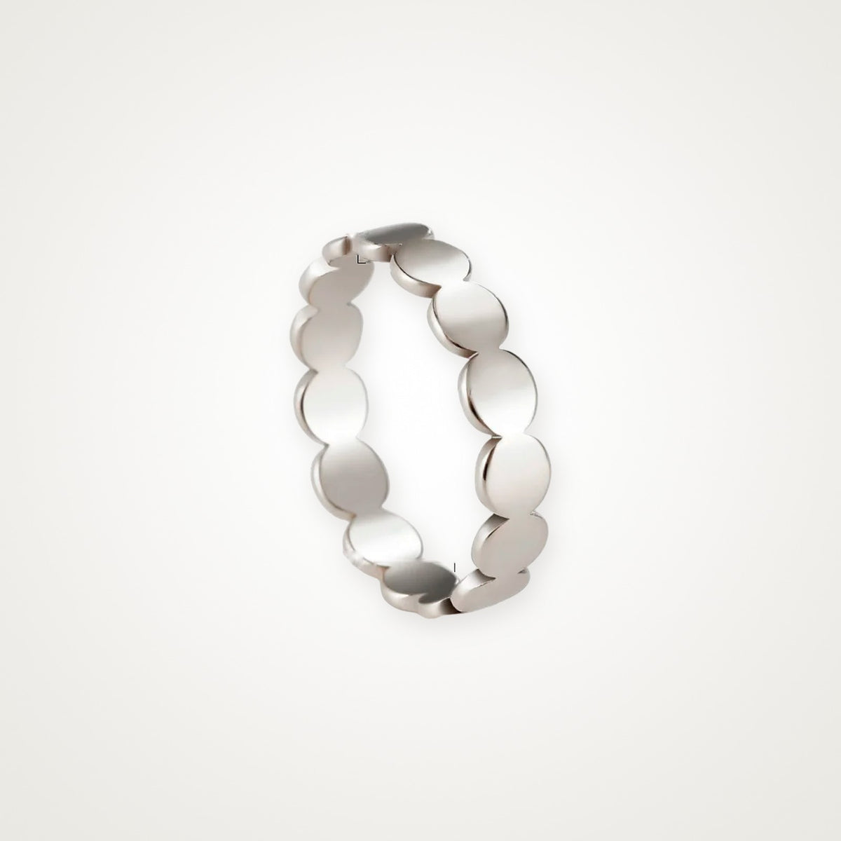 Anillo Círculos plateado