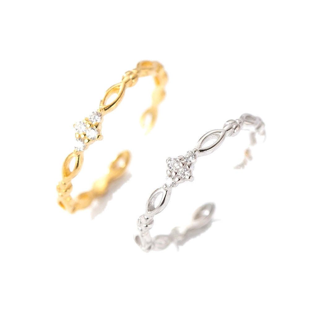 Anillo Coctel Geométrico