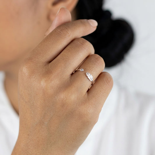 Anillo Coctel Pluma