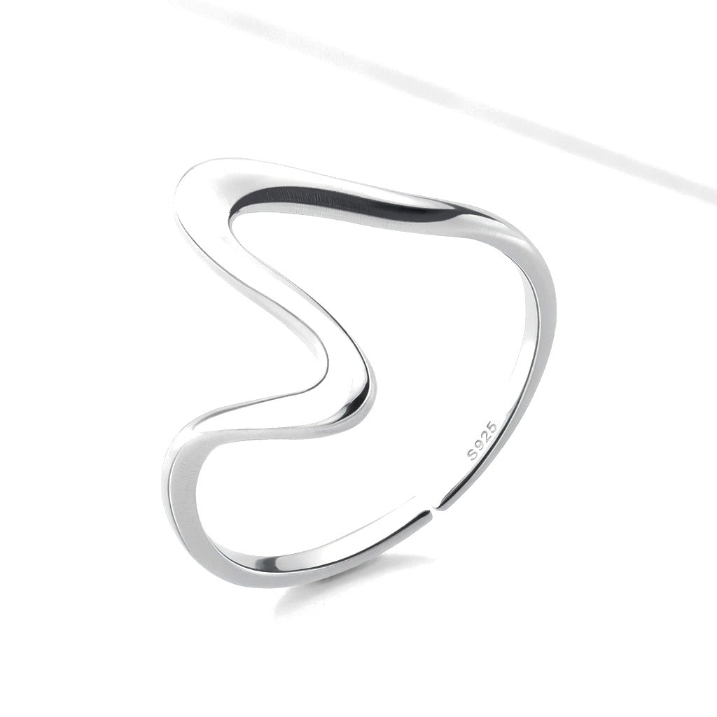 Anillo Coctel Serpiente Ondulada