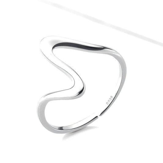 Anillo Coctel Serpiente Ondulada