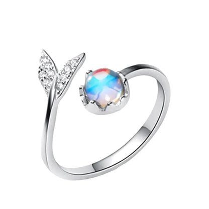 Anillo Cola de Sirena Azul