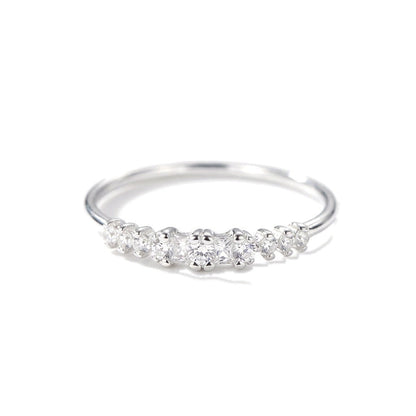 Anillo con Zirconias Blancas