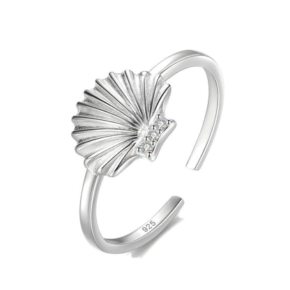 Anillo Concha con Zirconias
