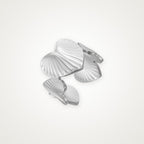 Anillo Conchas plateado