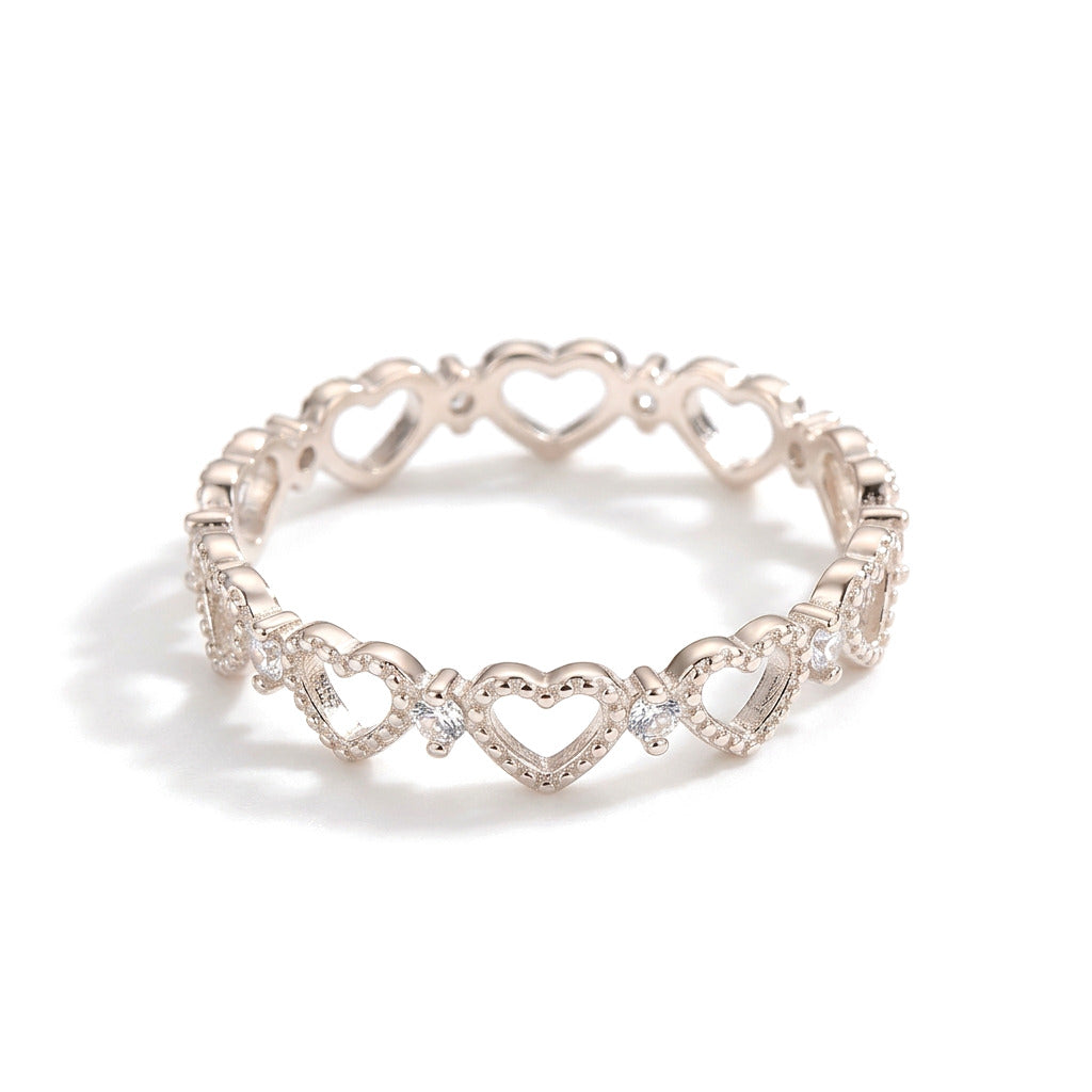Anillo Corazón Calado Ajustable