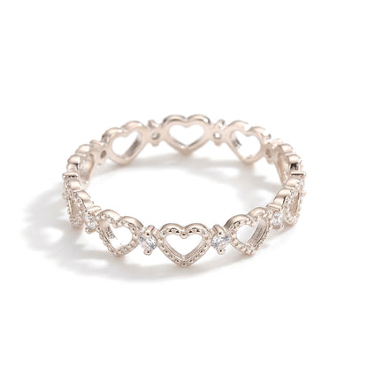 Anillo Corazón Calado Ajustable