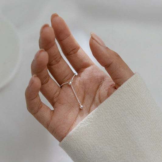 Anillo Corazón con Cadena
