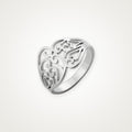 Anillo Corazón de filigrana plateado