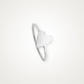 Anillo Corazón plateado