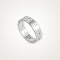 Anillo Cruces caladas plateado