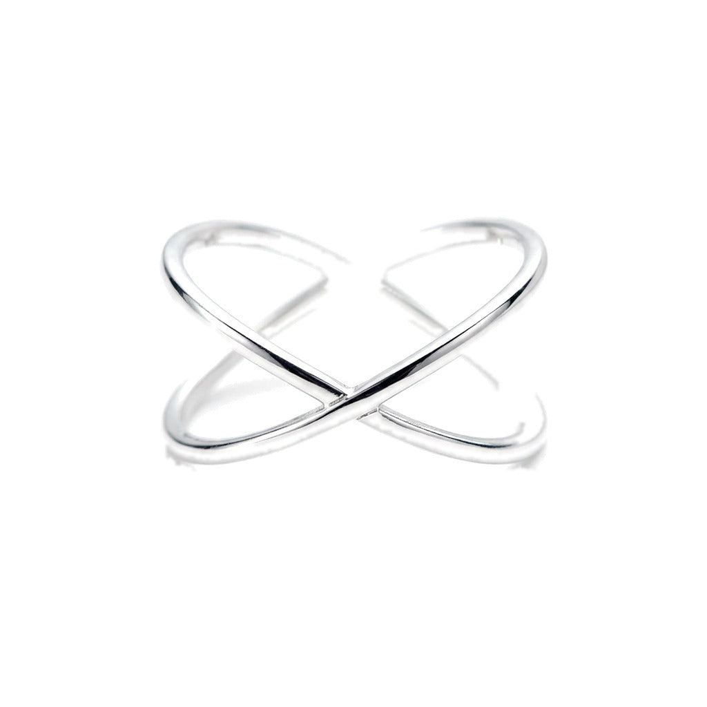 Anillo Cruz en Relieve Abierto