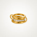 Anillo Cuatro aros dorado