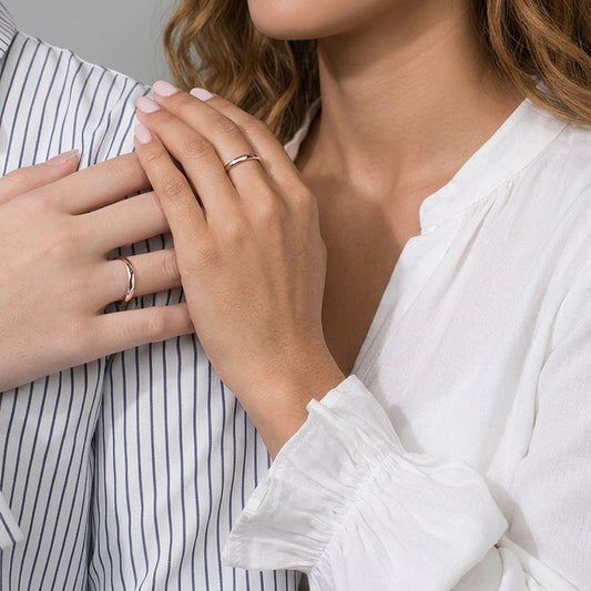 Anillo de Pareja Sol y Luna Ajustable