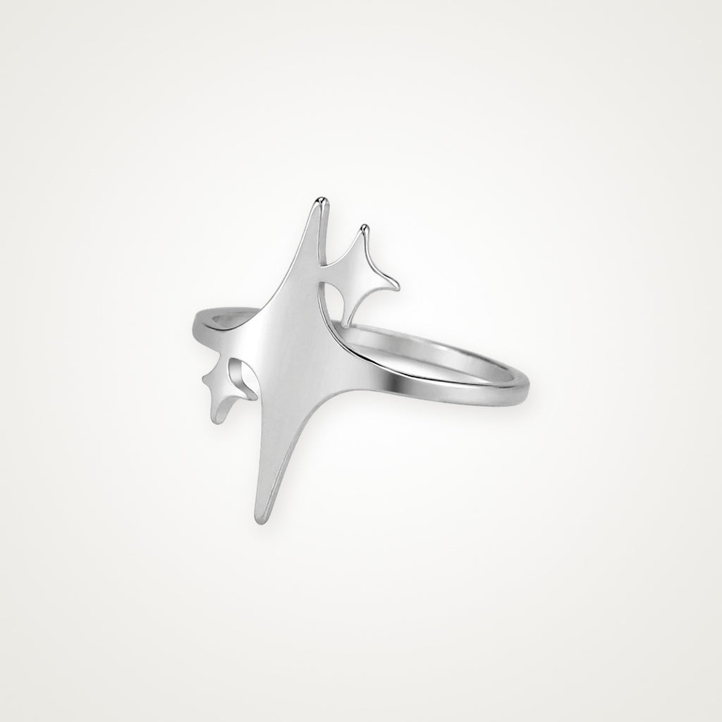 Anillo Destello plateado