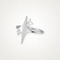 Anillo Destello plateado