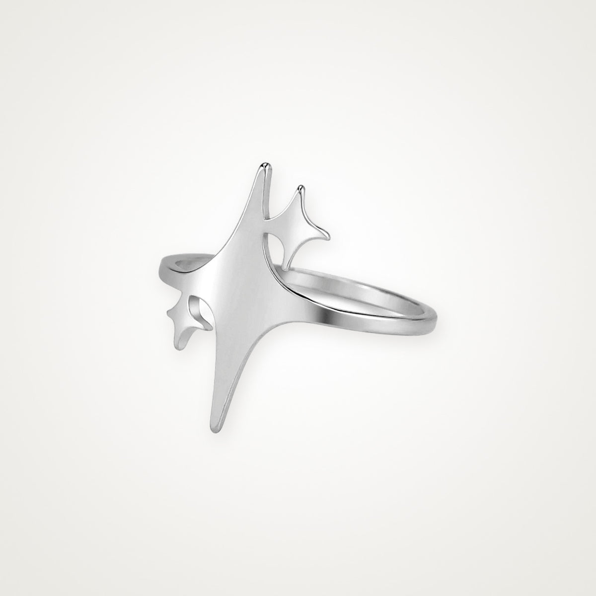 Anillo Destello plateado