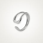 Anillo Doble vuelta plateado