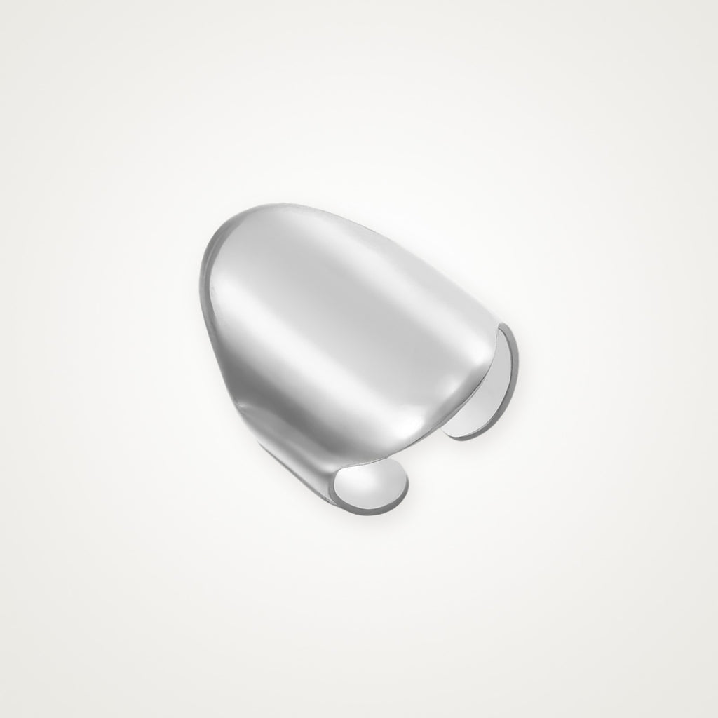 Anillo Domo liso plateado