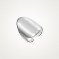 Anillo Domo liso plateado