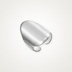 Anillo Domo liso plateado