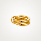 Anillo Dos aros dorado