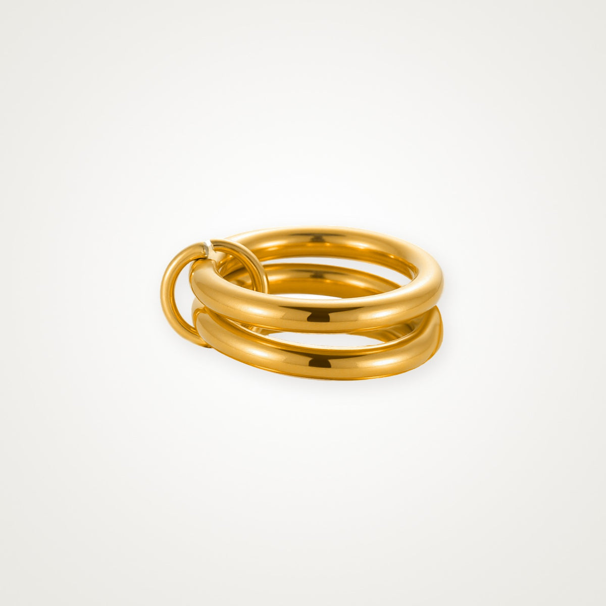 Anillo Dos aros dorado