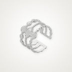 Anillo Encaje plateado