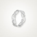 Anillo Entrelazado plateado