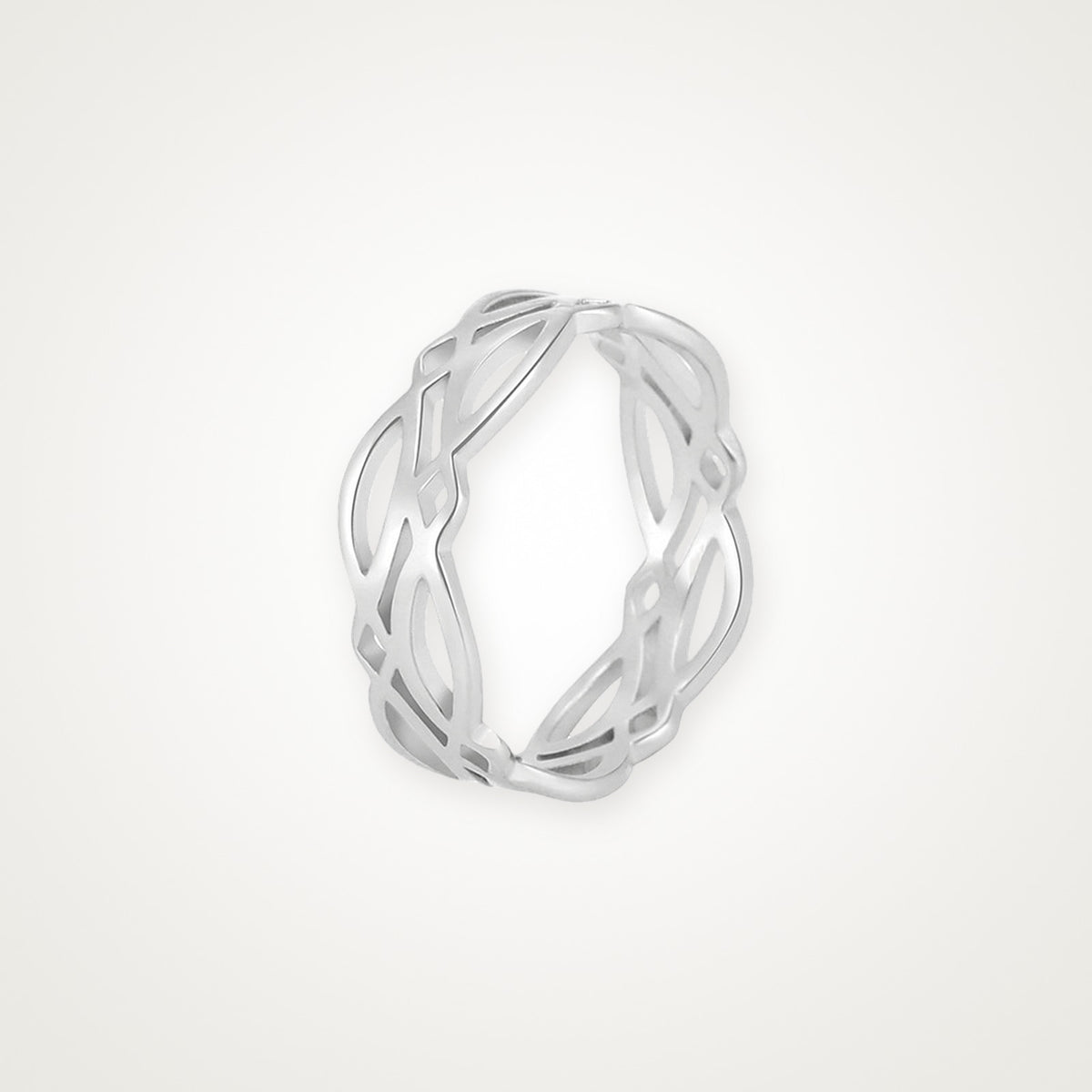 Anillo Entrelazado plateado