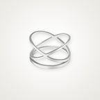 Anillo Equis plateado