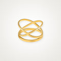 Anillo Equis dorado