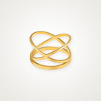 Anillo Equis dorado