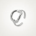 Anillo Eslabón grande plateado