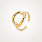 Anillo Eslabón grande dorado
