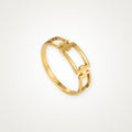 Anillo Eslabón dorado