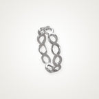Anillo Eslabones infinitos plateado