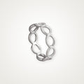 Anillo Eslabones ovalados plateado