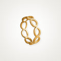 Anillo Eslabones ovalados dorado
