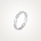 Anillo Eslabones plateado