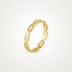Anillo Eslabones dorado