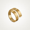Anillo Espiral ancha dorado
